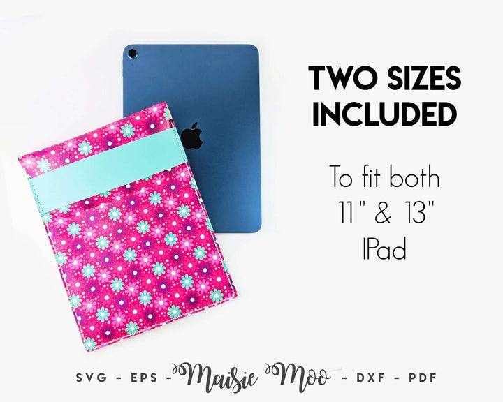 iPad Sleeve | Tablet Cover Faux Leather Crafts for Cricut and Silhouette by Maisie Moo Design