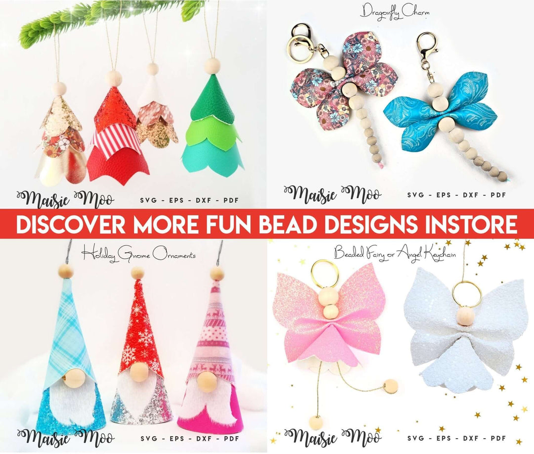 Nibbles a Gingerbread Ornament Faux Leather Crafts for Cricut and Silhouette by Maisie Moo Design