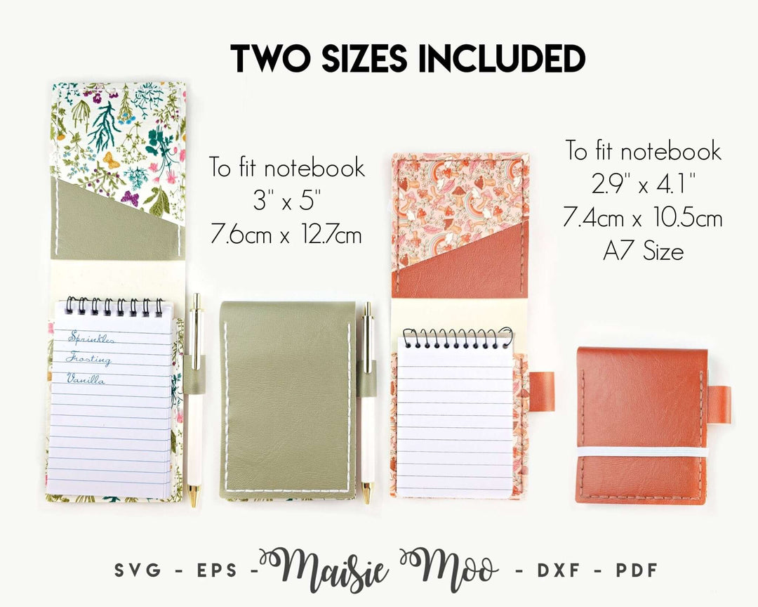 Mini Notebook Cover Pattern Mini Notebook Cover - Faux Leather Cover - DIY Cricut Crafts – Maisie Moo