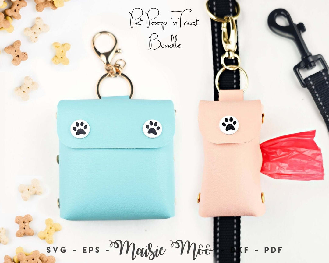 Pet Poop n Treat Bundle Faux Leather Crafts for Cricut and Silhouette by Maisie Moo Design