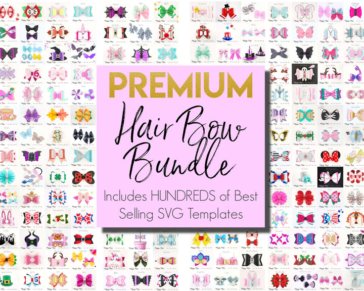 Bestselling Hair Bow Bundle by Maisie Moo Faux Leather Crafts for Cricut & Silhouette by Maisie Moo