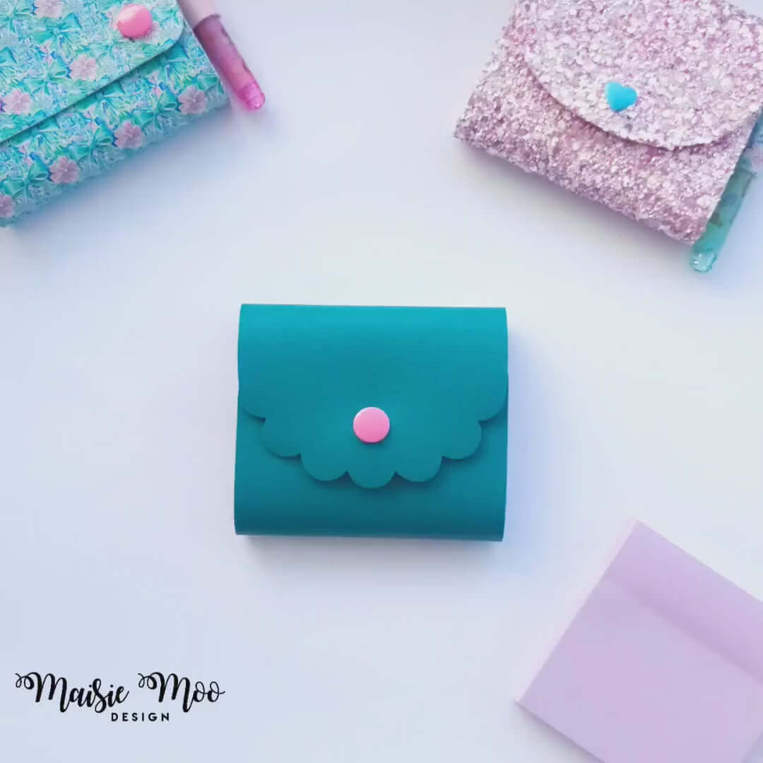 Little Note Nest | Sticky Note Holder SVG Faux Leather Crafts for Cricut & Silhouette by Maisie Moo