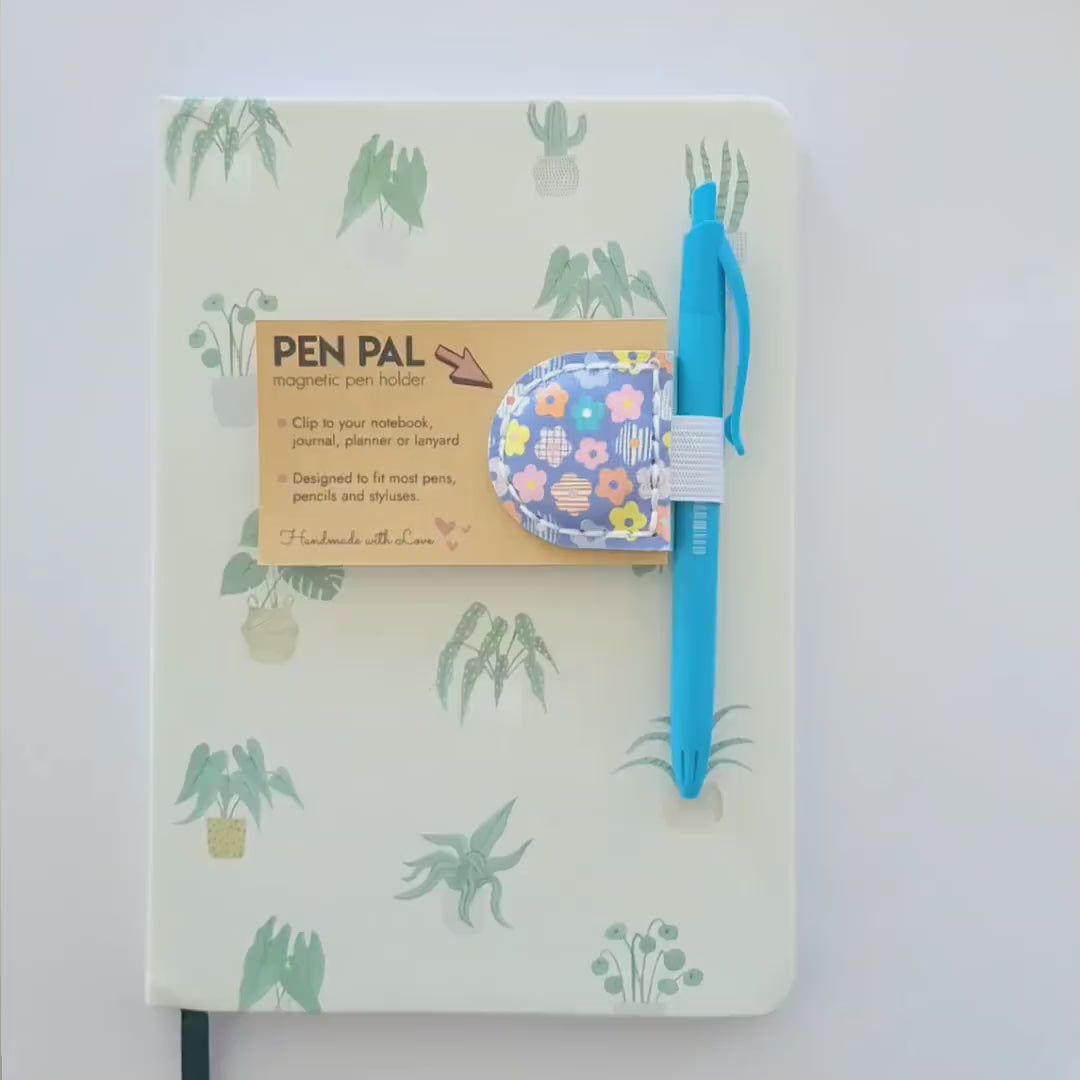 Magnetic Pen Holder Bookmark SVG, Planner Pen Clip Template, Journal Page Holder, Faux Leather Bookmark Pattern, Pen Pal Design