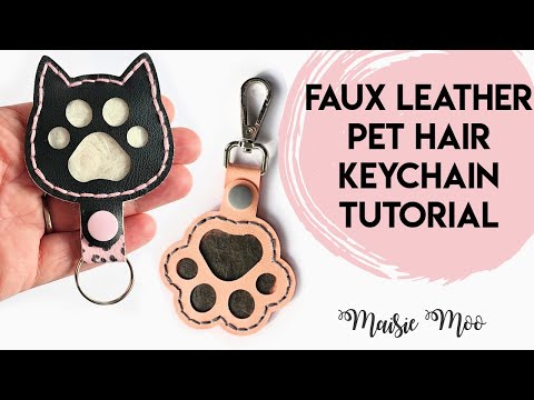 Cat Fur Keepsake Keychain