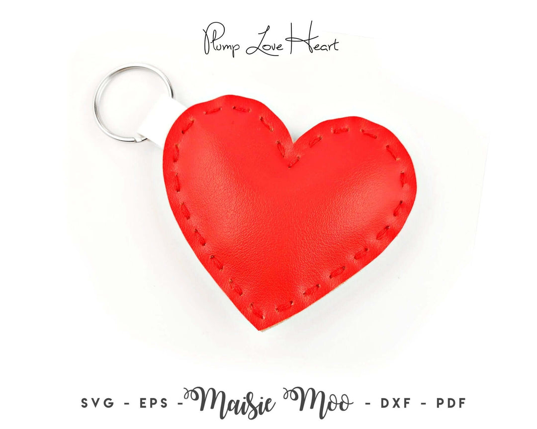 Faux Leather Bag Charm or Keychain Faux Leather Crafts for Cricut and Silhouette by Maisie Moo Design