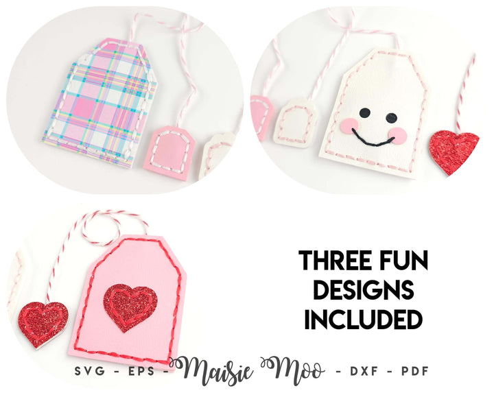 Tea Bag Bookmark SVG Template, Leather Pattern Book Lover Gift, DIY Planner Book Mark Faux Leather Crafts for Cricut Cut Files