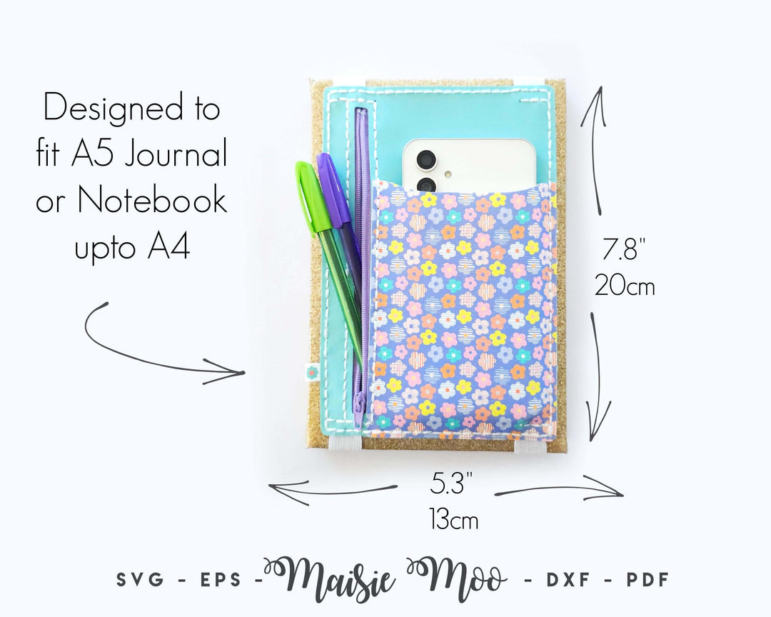 The Journal Buddy Faux Leather Crafts for Cricut & Silhouette by Maisie Moo