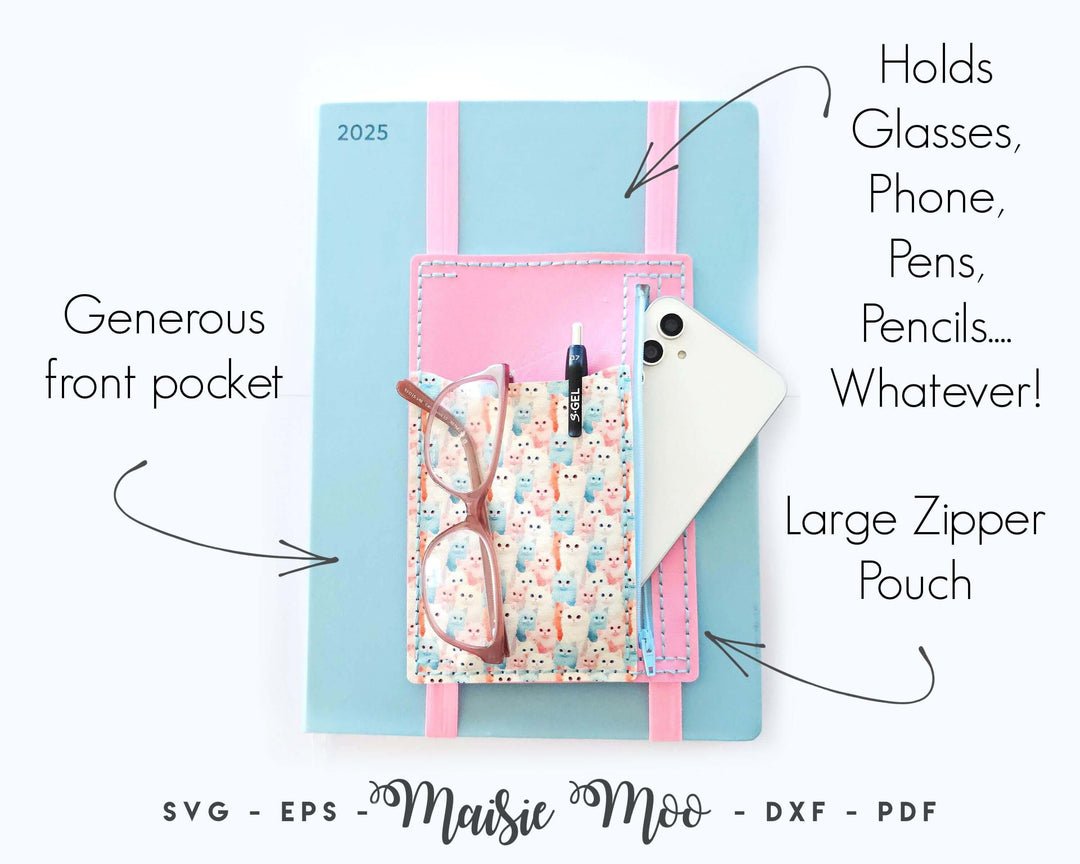 The Journal Buddy Faux Leather Crafts for Cricut & Silhouette by Maisie Moo