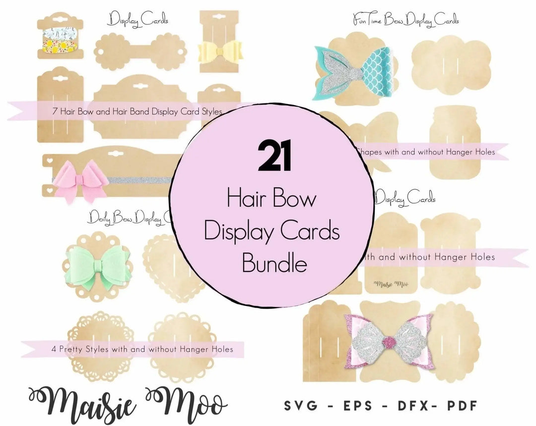 Bow Display Card Bundle - Maisie Moo