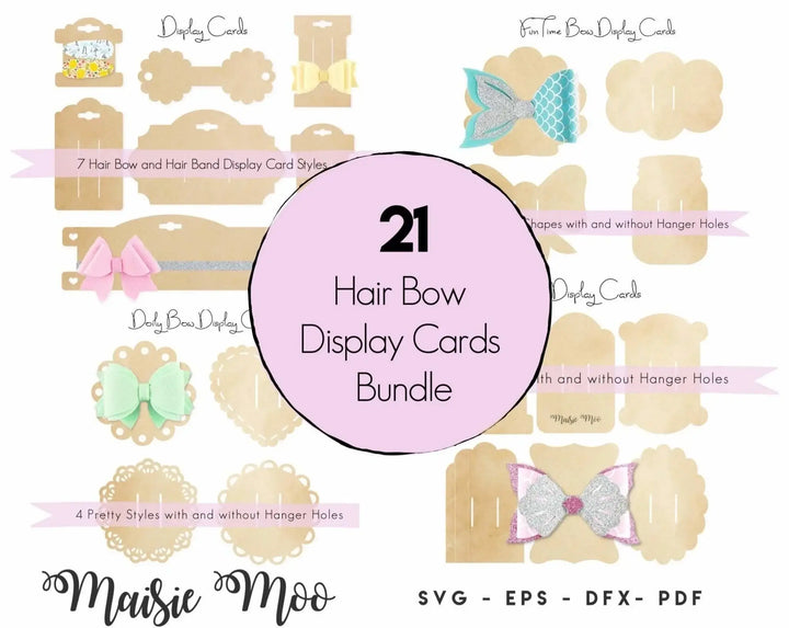 Bow Display Card Bundle - Maisie Moo