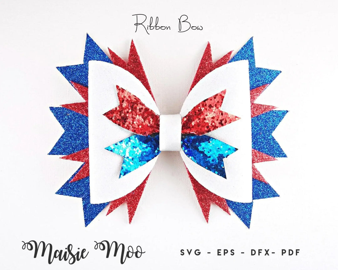 4th July Hair Bow Collection - Maisie Moo