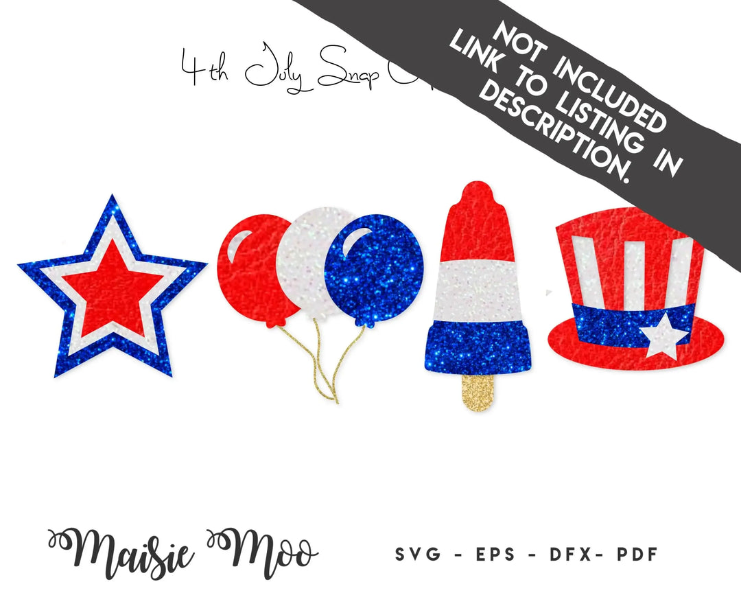 Patriotic Bow SVG Bundle, Stars and Stripes Bow SVG, 4th July Hair Bow