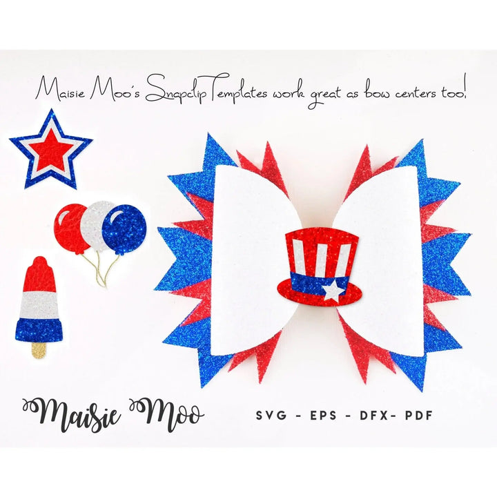 4th of July Snap Clip Collection - Maisie Moo