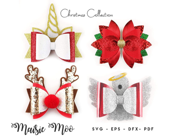 Christmas Hair Bow Collection II - Maisie Moo