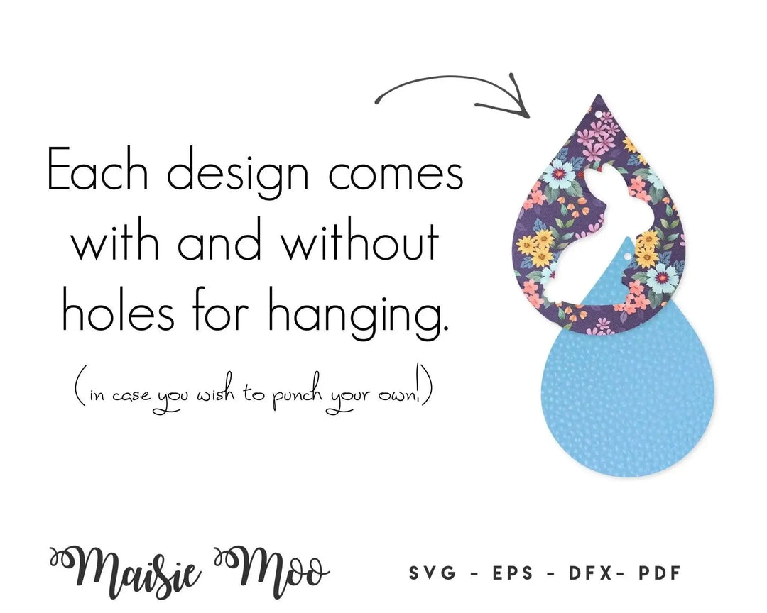 Easter Bunny Drop Earring Collection - Maisie Moo