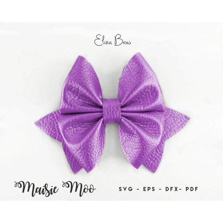 Pinch Bow Template SVG | Hair Bow Template | Cricut Bow SVG | Eliza Bow - Maisie Moo