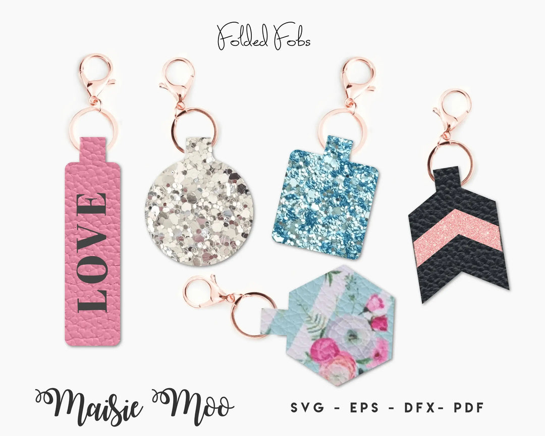 Key Fob SVG | Wrist Fob Tempate | Faux Leather Fob | Wristlet SVG