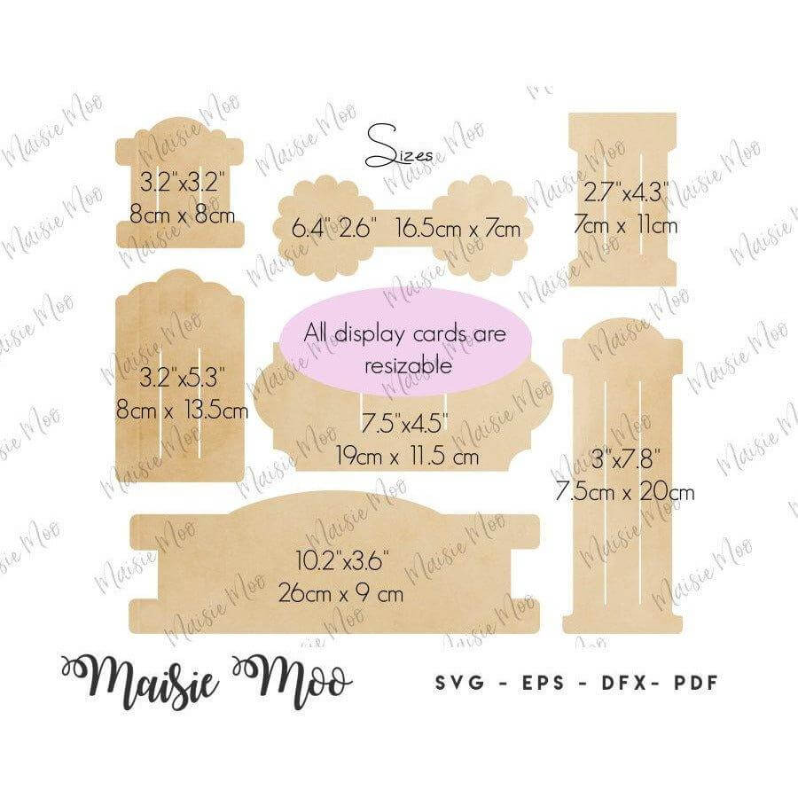 Hair Bow Display Cards - Maisie Moo
