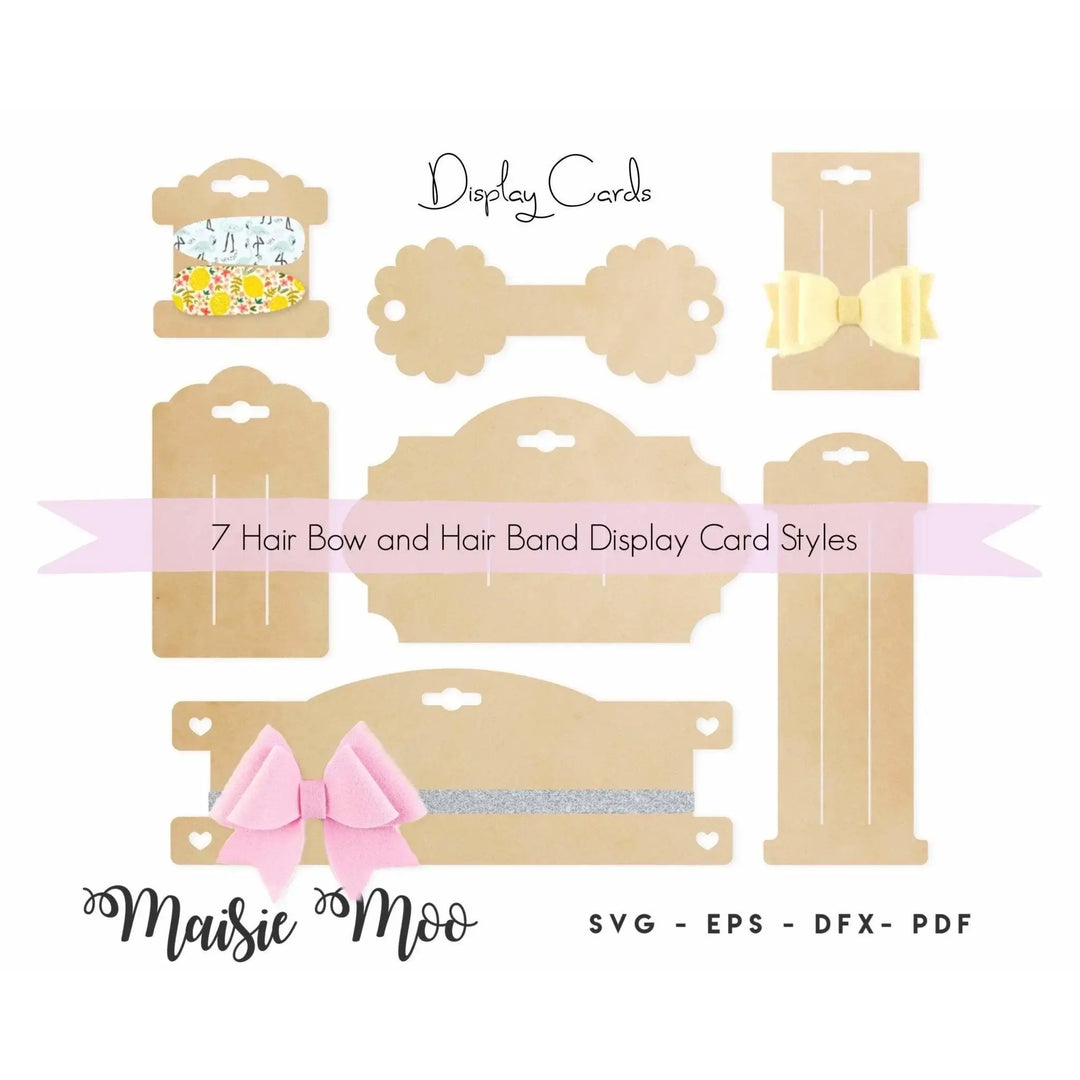 Hair Bow Display Cards - Maisie Moo