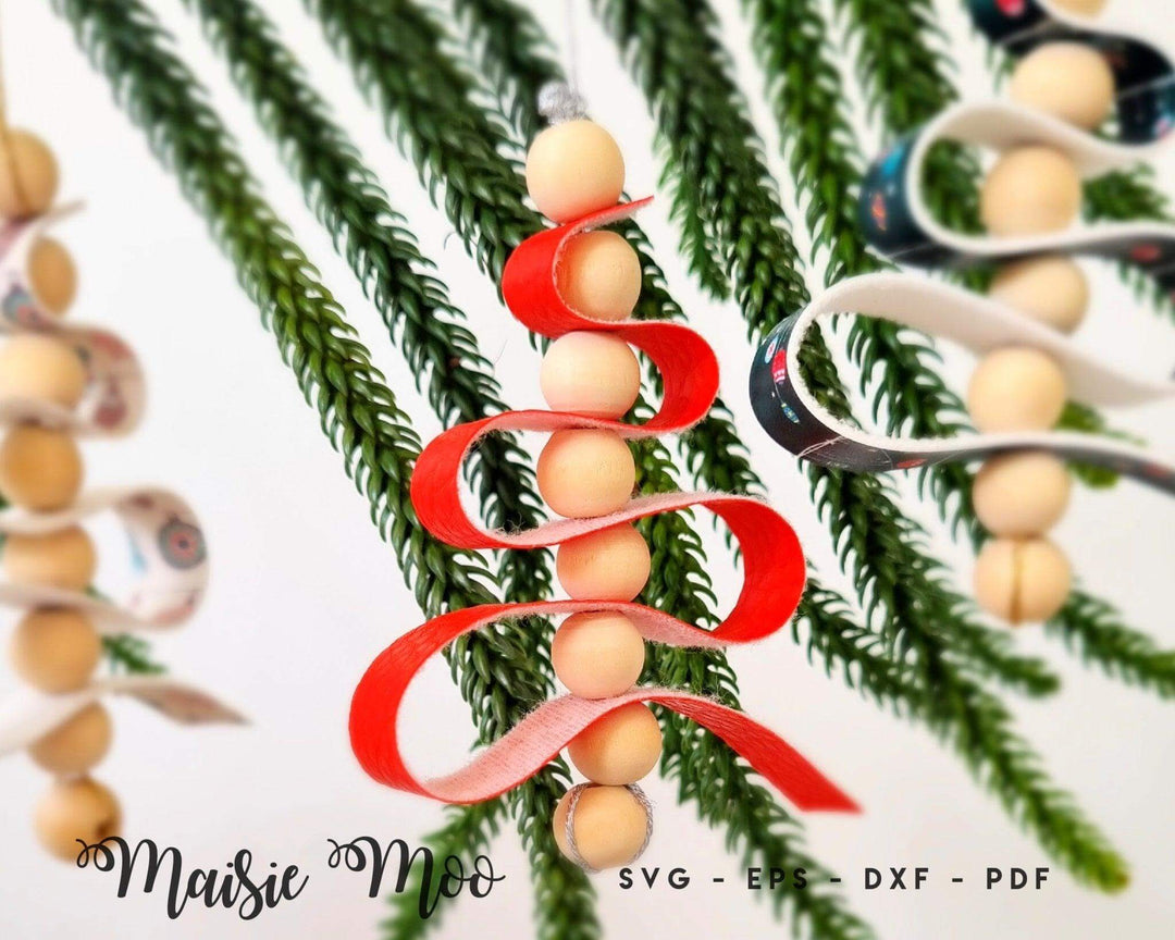 Loopy Christmas Tree Ornament - FREE SVG!! - Maisie Moo
