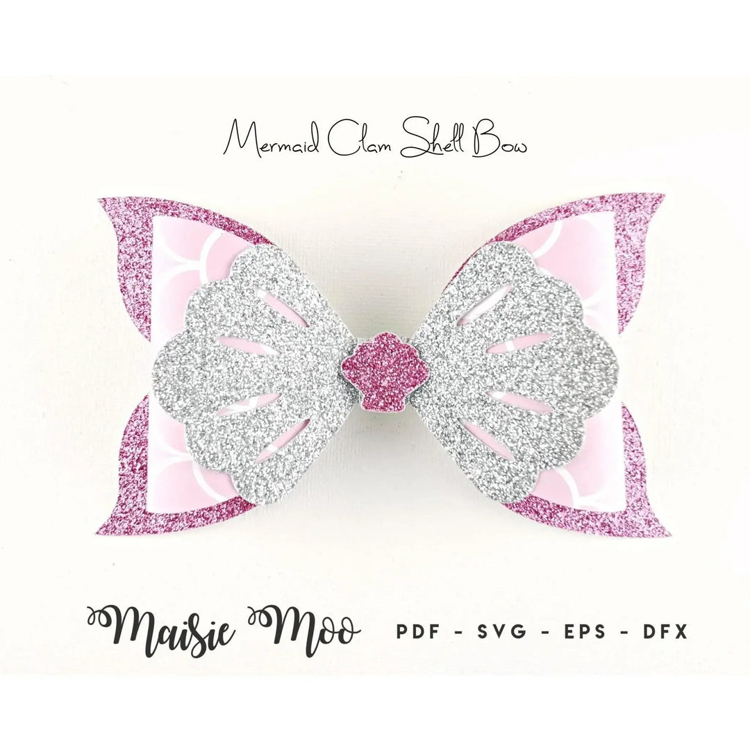 Mermaid Bow Bundle | Mermaid Bow SVG - Maisie Moo