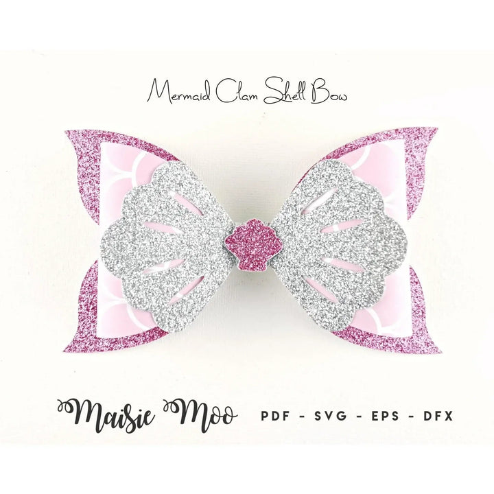 Mermaid Bow Bundle | Mermaid Bow SVG - Maisie Moo