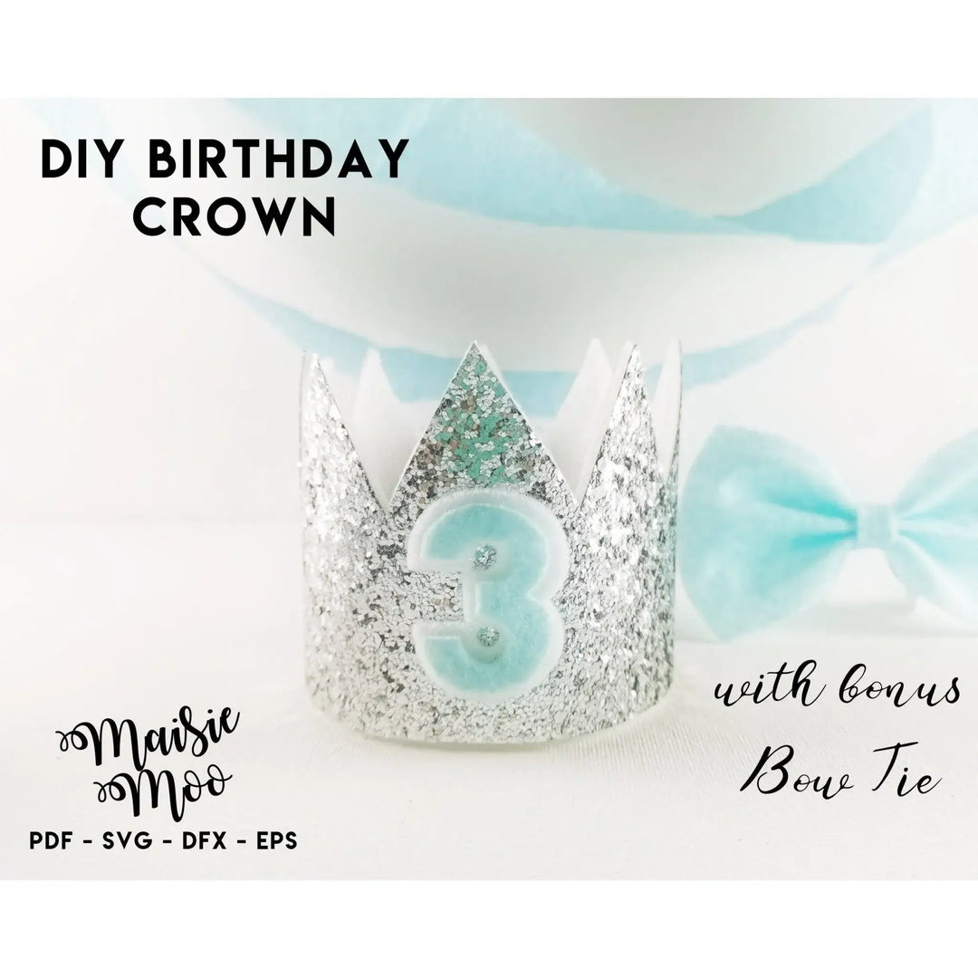 Princess Crown Template SVG | 3D Mini Crown Head Band - Maisie Moo