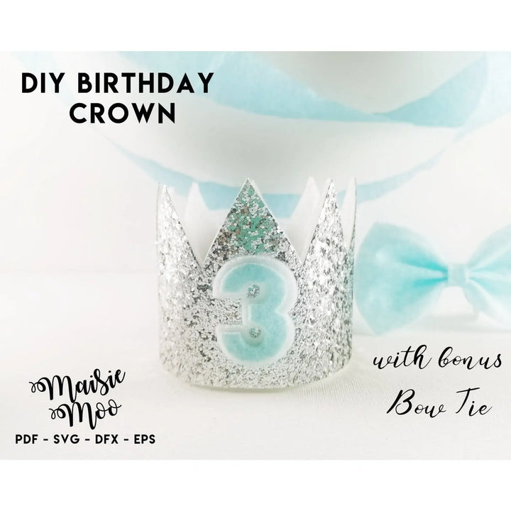 Princess Crown Template SVG | 3D Mini Crown Head Band - Maisie Moo