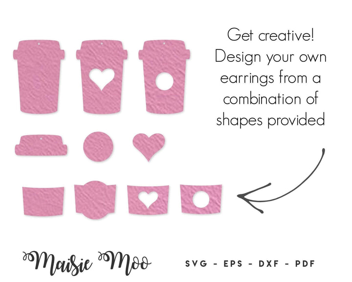Mix 'n' Match Coffee Earring Collection - Maisie Moo