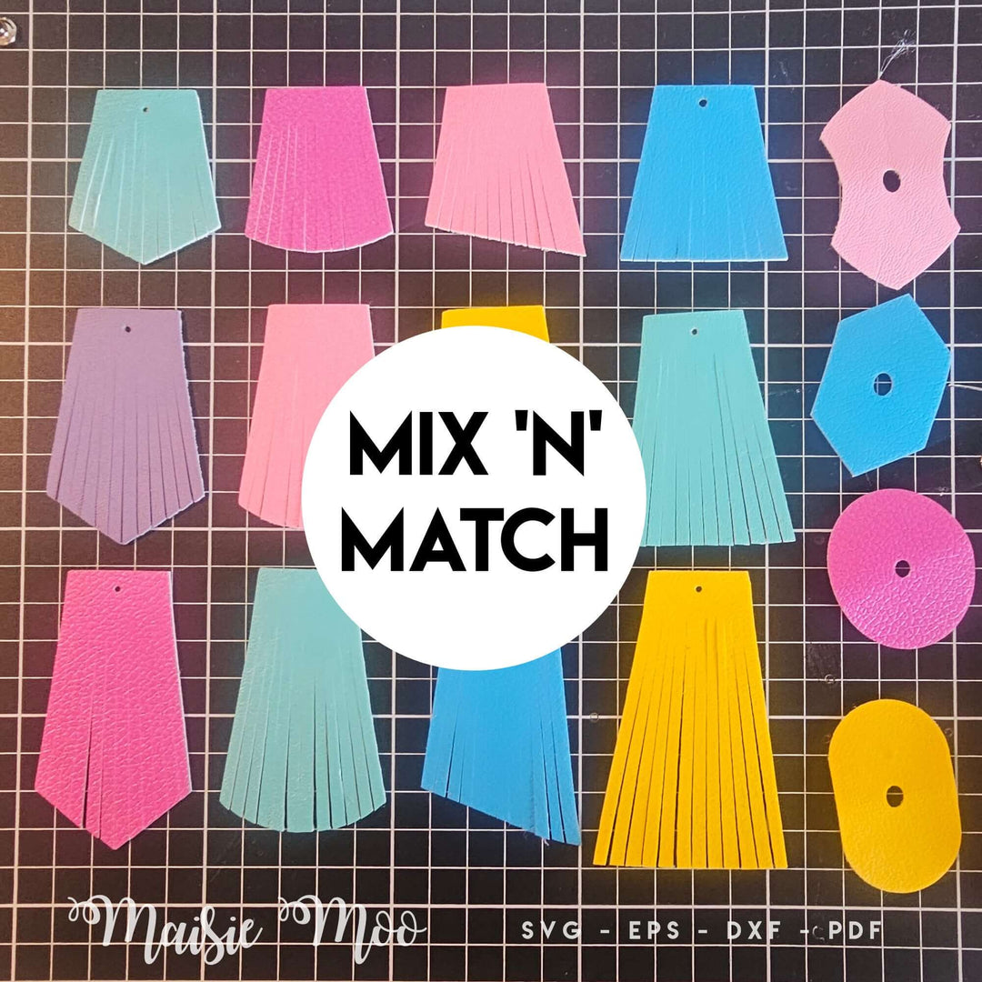 Mix n Match Fringle Faux Leather Earrings - Maisie Moo