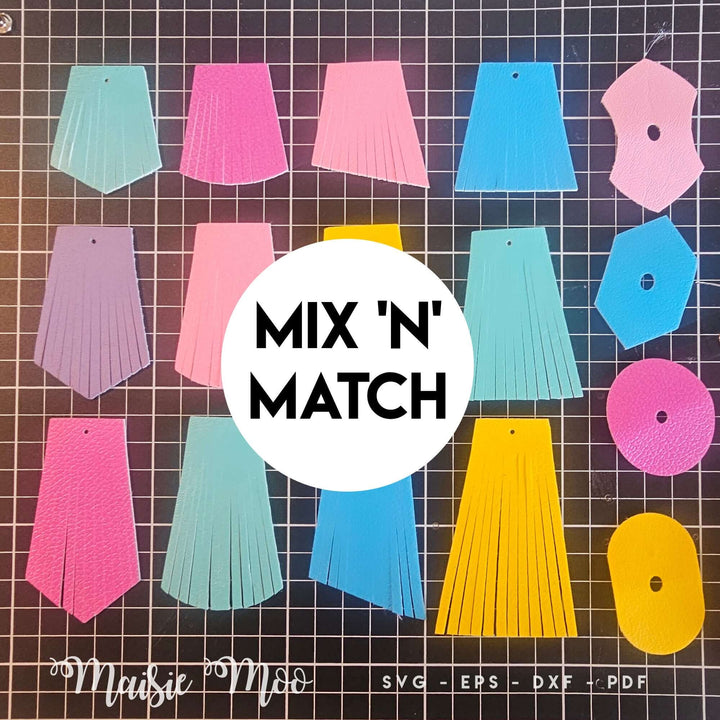Mix n Match Fringle Faux Leather Earrings - Maisie Moo