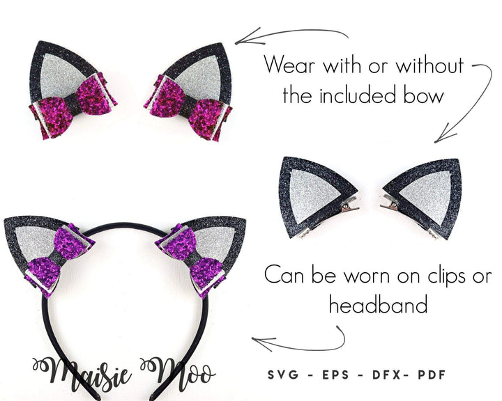 Mouse Ears Hair Clip & Headband - Maisie Moo