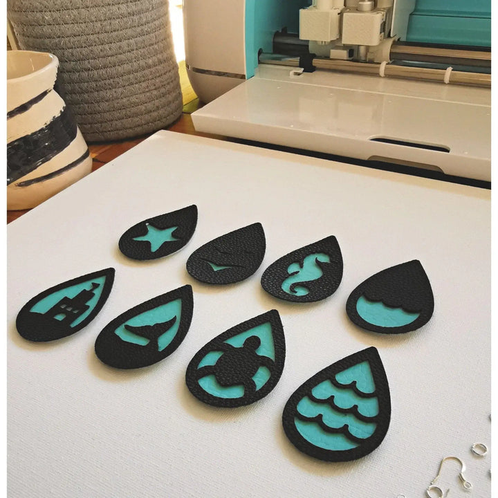 Earring Templates | Ocean Earring SVG  Cricut Earring Template Jewelry Laser Cut Sandcastle Birds Whale Starfish - Maisie Moo