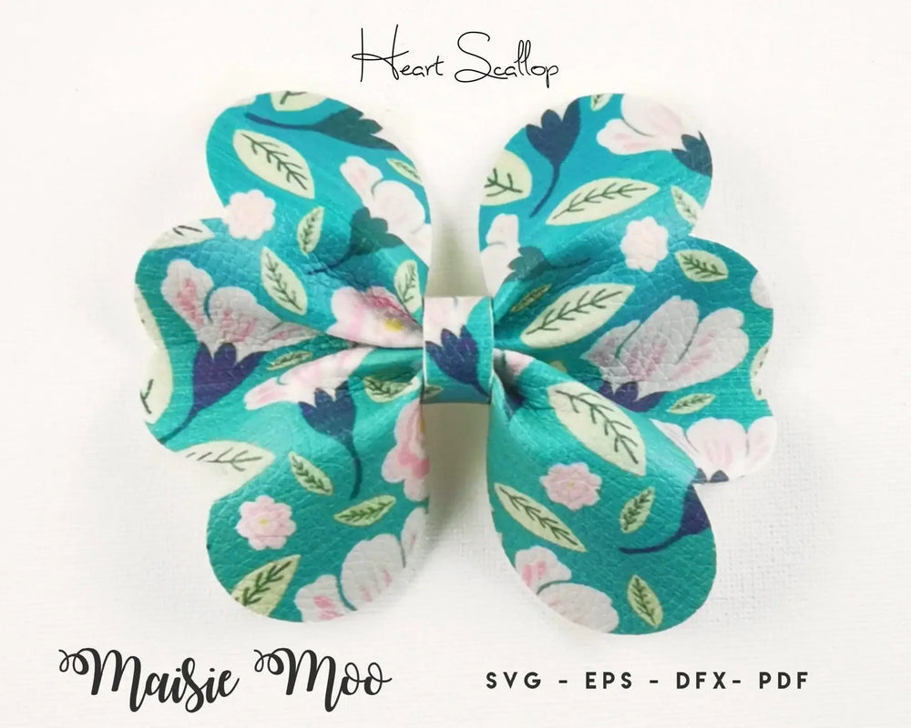 Ruby Heart Pinch Bow - Maisie Moo