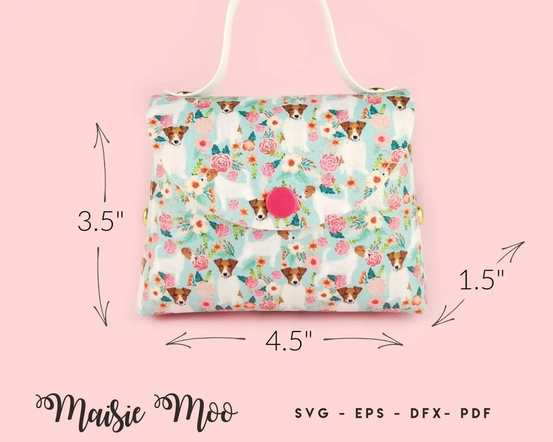 Scalloped 3D Purse SVG - Maisie Moo