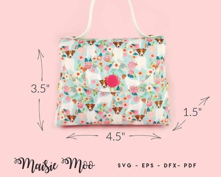 Scalloped 3D Purse SVG - Maisie Moo