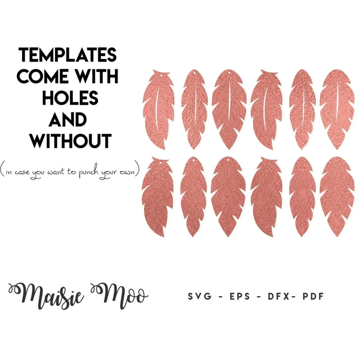 Simply Feather Earrings - Maisie Moo