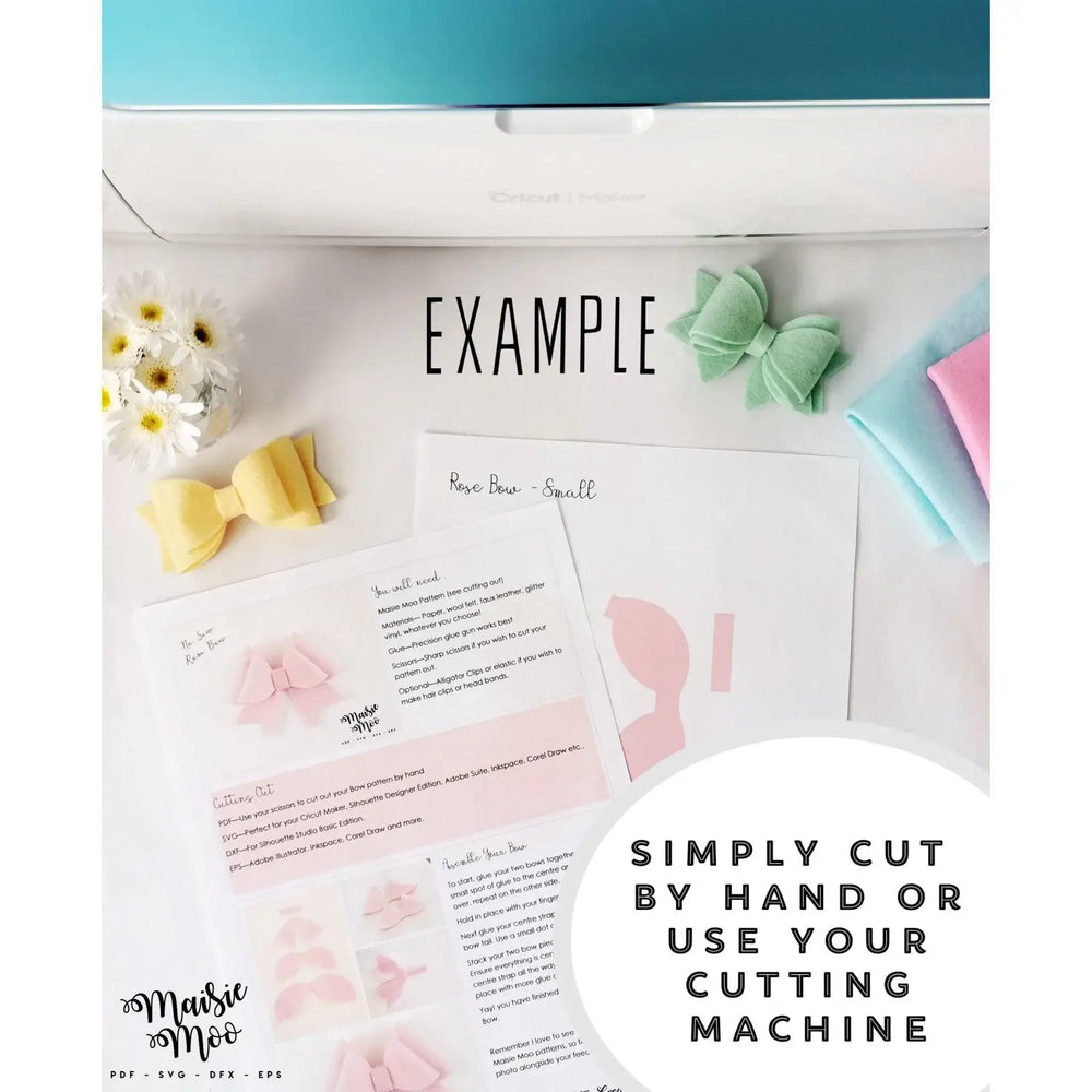 Star Bow Template SVG | 4th July Bow SVG | USA Red White Blue Bow - Maisie Moo