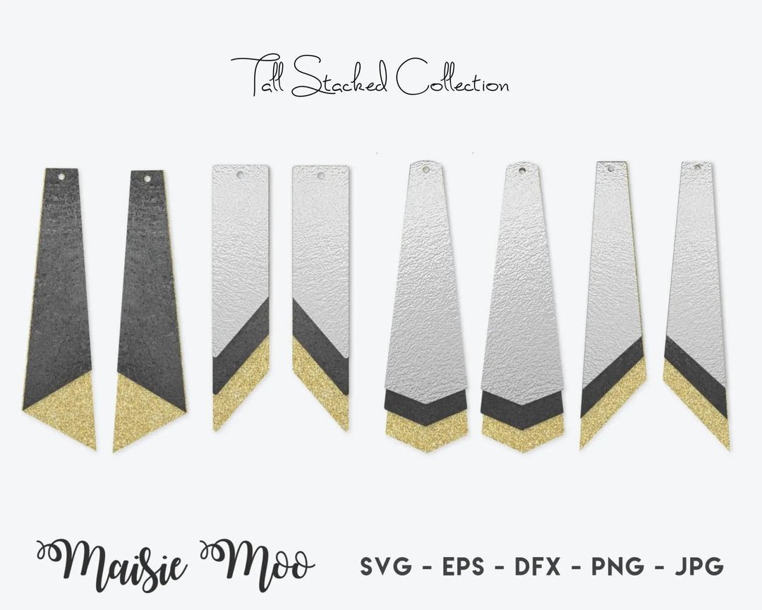 Tall Stacked Earring Collection - Maisie Moo