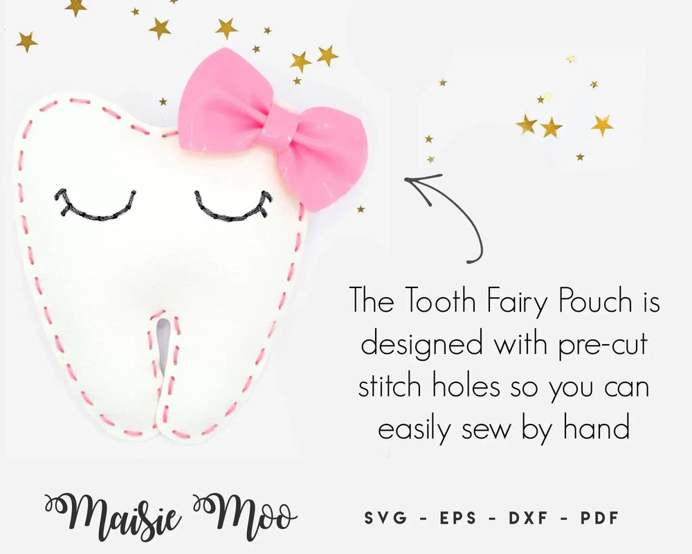 Tooth Fairy Pouch | Easy Stitch - Maisie Moo