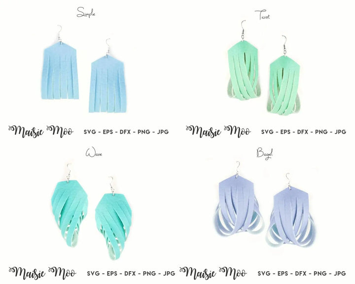 Twisted Tassel 3D Earring Collection - Maisie Moo