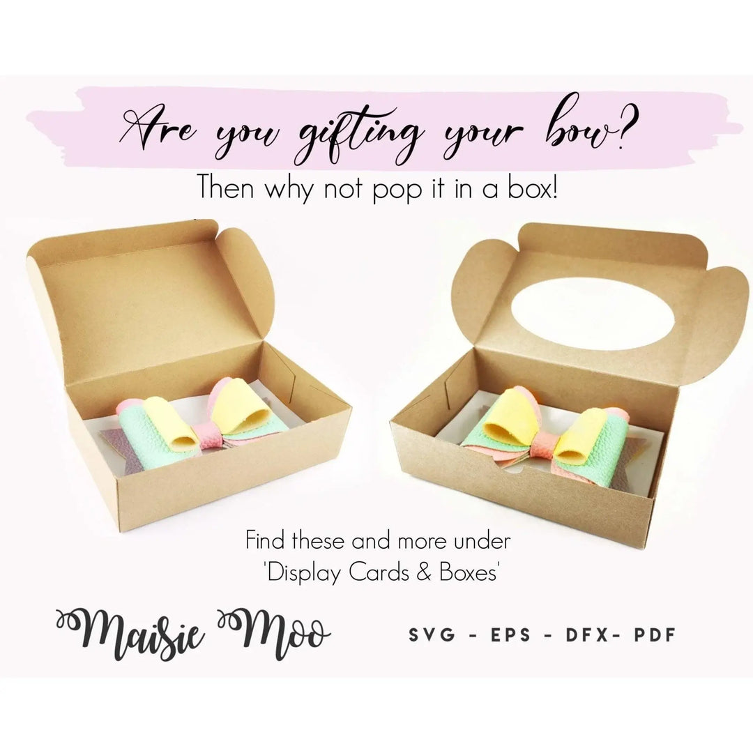 Heart Bow SVG | Love Heart Bow Template | Valentine Bow SVG - Maisie Moo
