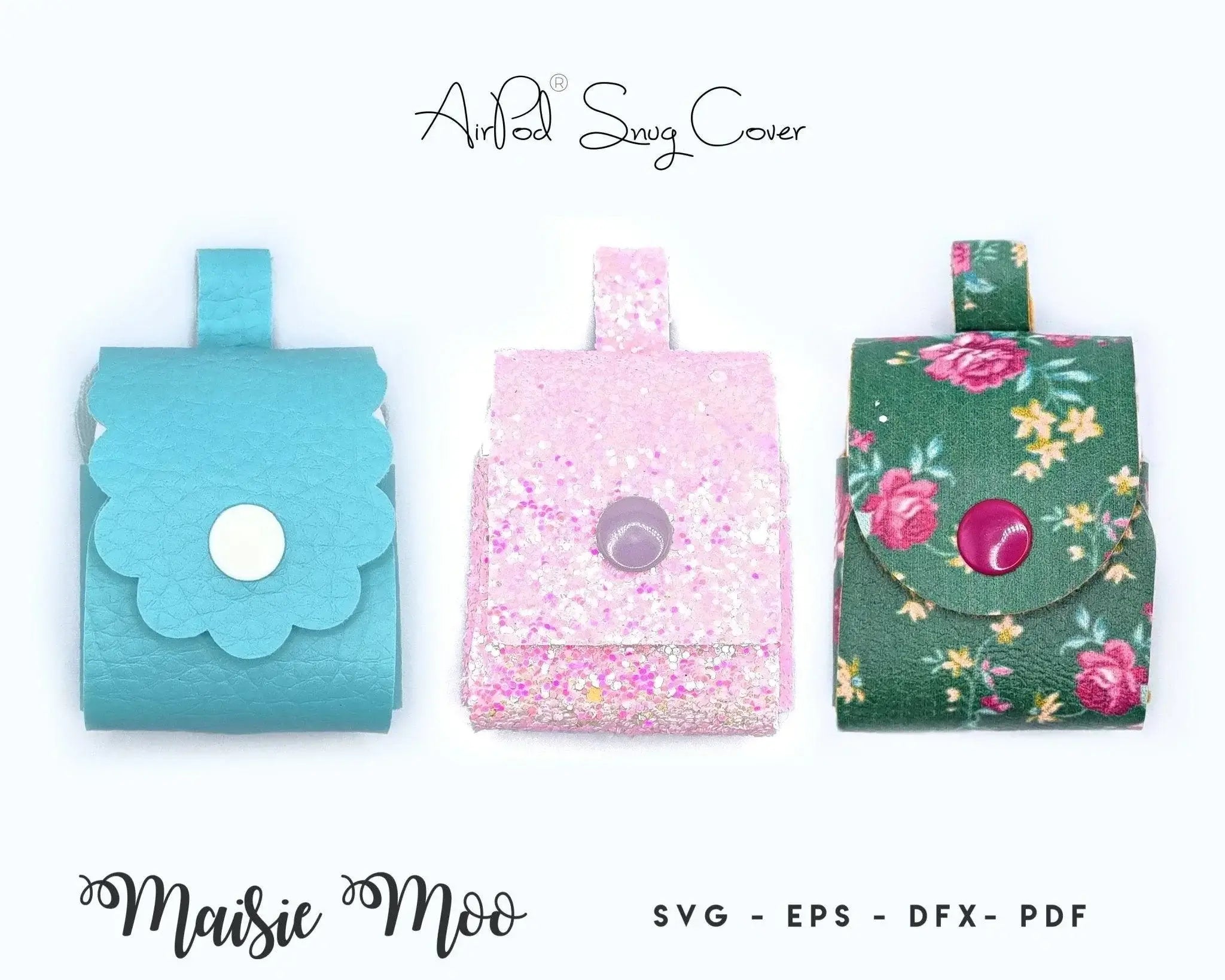 AirPod Cover: Stylish SVG Template for Faux Leather Cases – Maisie Moo