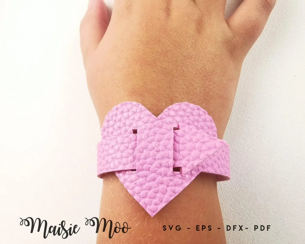 Heart Cuff Bracelet - Maisie Moo