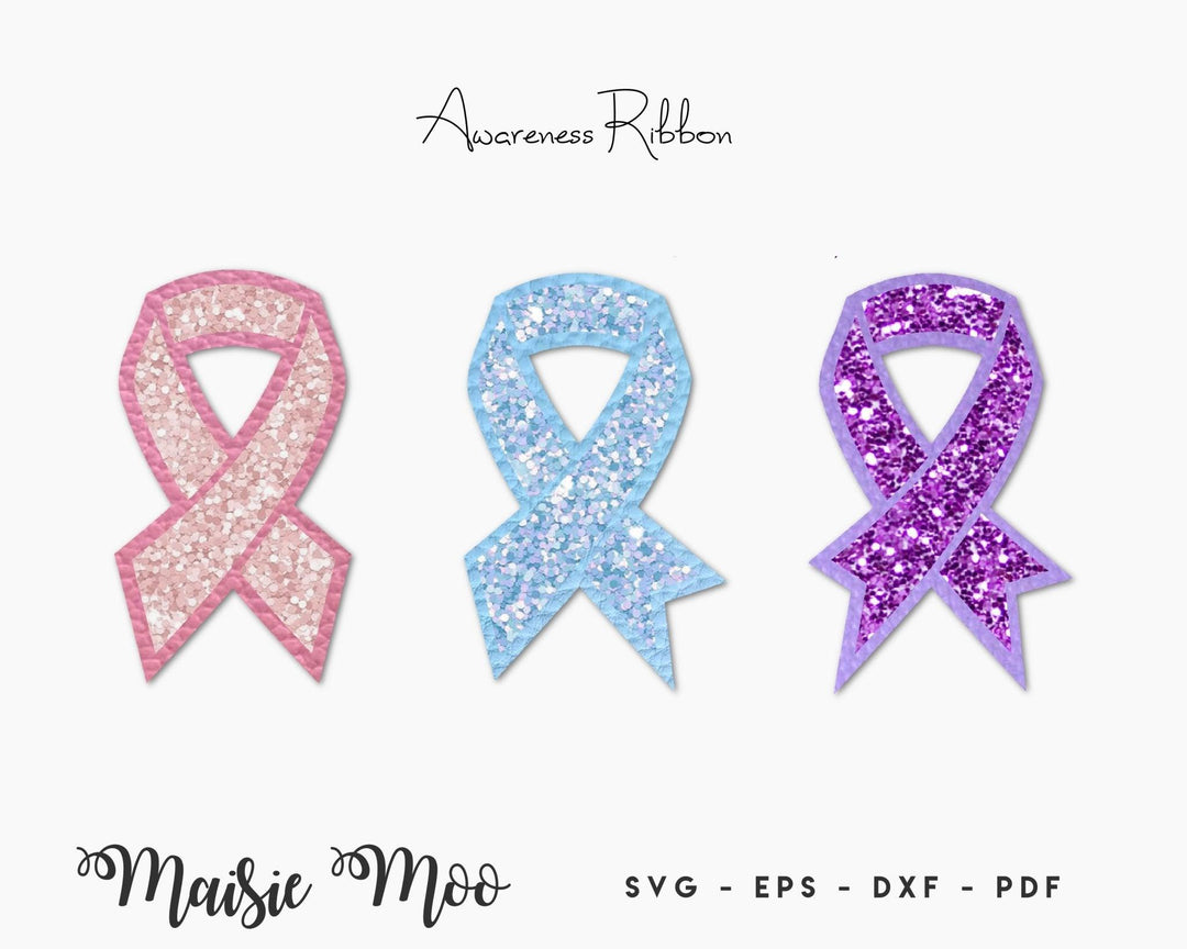 Awareness Ribbon Collection - FREE SVG - Maisie Moo