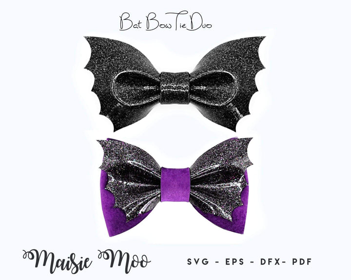 Bat Bow Tie Duo - Maisie Moo