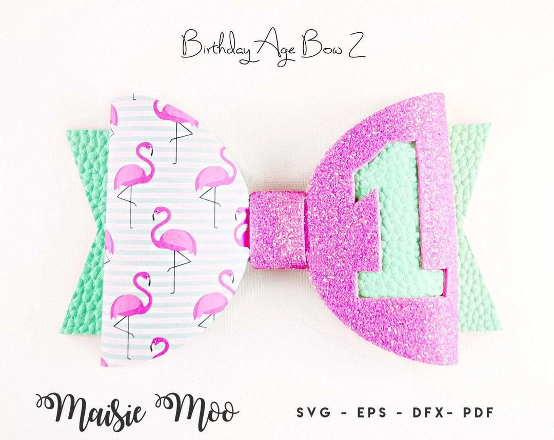 Birthday Number Hair Bow - Maisie Moo