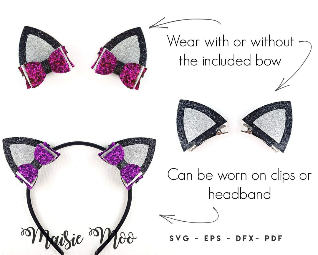 Cat Ears Headband & Hair Clip - Maisie Moo
