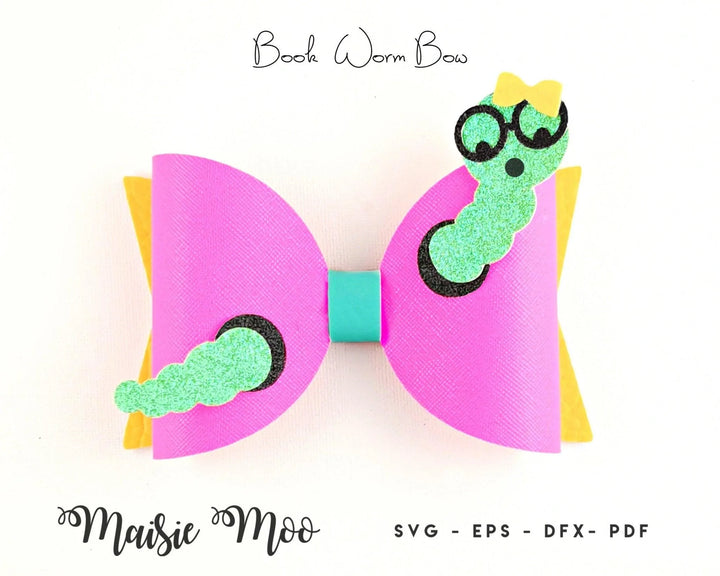 Book Worm Bow - Maisie Moo