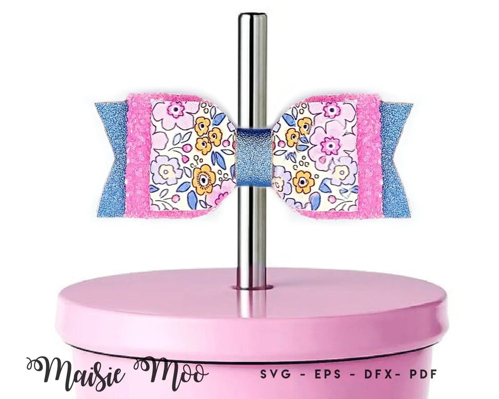Bow Straw Topper - Maisie Moo